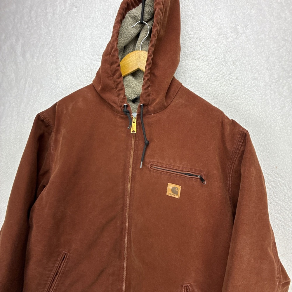 Carhartt Sierra Jacket Sherpa Lined Mens XL J141 CLY Clay - Picture 13 of 14